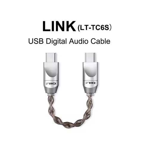 FiiO LINK LT-TC6S USB Digital Audio Cable Type-C to Type-C for Q15 M15S M11 PLUS - High Sound Qualit