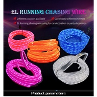 USB Car Interior Running Light Car Ambient Lightning LED Strip EL Wire Neon Light Automotive 3M/6M