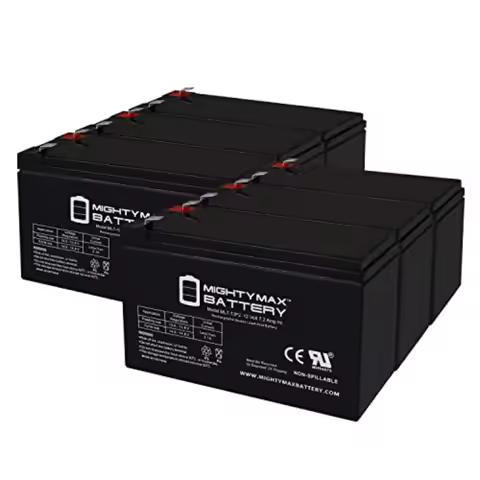 12V 7Ah F2 Replacement Battery for APC Back-UPS ES 750 BE750BB - 6 Pack