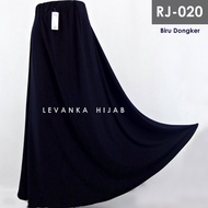 rok polos jersey ukuran jumbo / oversize (rj) - navy