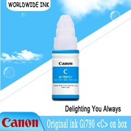 หมึกปริ้น canon หมึกเติมแท้ GI-790 BK C M Y Nobox แคนนอน ink หมึกอิงค์เจ็ท ใช้กับ Canon G Series ทุกรุ่น โหมดพิมพ์สีG1000/2000/3000/4000/1010/2010/3010/40​10 Canon หมึกปริ้นเตอร์ GI-790 แท้100%