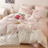 80Cooling Bedding Cartoon Cute Smooth Tencel Cooling Children's Lyocell Ice Silk Duvet Cover Summer 