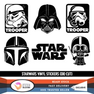 STARWARS | Trooper | Boba | Vader Logo Symbols Vinyl Stickers