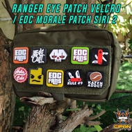EDC Morale Patch Ranger Eye Patches Velcro Patch Siri 2