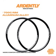 RIM PISTA 700C BLACK/SILVERArdently rim basikal