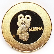 Commemorative table medal Bear MISHA Olympic Games Moscow 1980 JAPANESE MINT