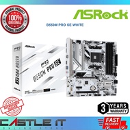 ASRock AM4 B550M PRO SE WHITE Motherboard Ryzen DDR4 PCIe 4.0 M.2 Slot Micro-ATX Gaming Ready