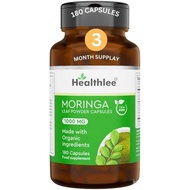 Moringa Pure Capsules | Moringa Supplement | Organic Moringa Oleifera | Moringa Leaf Powder1000 mg