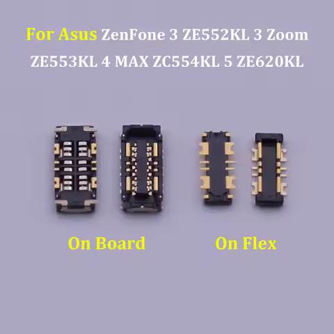 2-10pcs For Asus ZenFone 3 ZE552KL / 3 Zoom ZE553KL / 4 MAX ZC554KL / 5 ZE620KL Plug Battery Flex FP