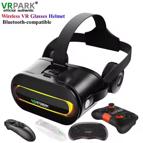 Original J60 4K Wireless Virtual Reality VR Glasses Stereo 3D Videos Google Cardboard Box Headset He
