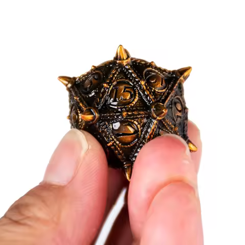1-7PCS DND Metal Dice Polyhedral D&D Dice Set for Dungeons and Dragons Dice Board Game Role Playing 