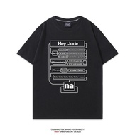 ,, Rising Rock Band Beatles Hey Jude Merchandise Short-Sleeved t-Shirt Loose Casual Metal Hip-Hop Su