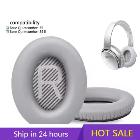 Professional QC35 Ear Pads Replacement Ear Cups for BOSE 35 I/II Over Ear Headphone bose quietcomfor