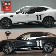 สติกเกอร์ตกแต่งรถยนต์ AVATR11 สำหรับรถยนต์ Aivia 11 ลายสีสันสดใส ลายขอบรถ ลายขอบกระโปรง ลายขอบฝากระโ