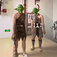 Halloween Costume Adult Goblin cos Masquerade Party Horror Scary Grimace Spoof Show Props