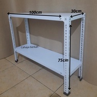 2-tier iron stove table rack