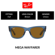 Ray-Ban  Mega Wayfarer False - RB0840SF 668073  Unisex Full Fitting  Sunglasses Size 52mm