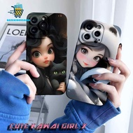 Custom CUTE KAWAI GIRL PROCAMERA CASE SOFTCASE CASING FOR 6 6+ J2 J4+ J5 A1K A3S A5 3 5 5i 5s A1 202