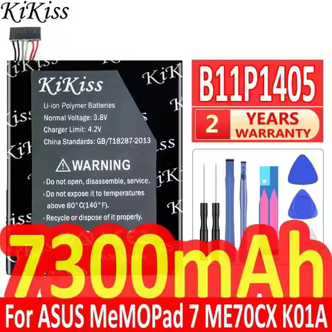 7300Mah For Asus Memo Pad 7 ME70CX K01A Reliable Replacement High Compatibility B11P1405 Tablet Batt