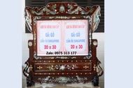 KHUNG HÌNH THỜ GỖ GÕ VIP 40X30