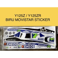 Y125Z Y125ZR STICKER BIRU MOVISTAR BLUE OEM GRED QUALITY