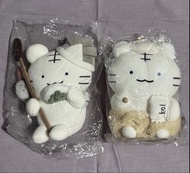 小白虎與黑虎蝦 公仔