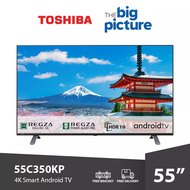FREE SHIPPING Toshiba 4K Smart Android TV 55 Inch UHD Television can YouTube Netflix Televisyen Free TV Bracket Hdmi 电视机 55C350KP