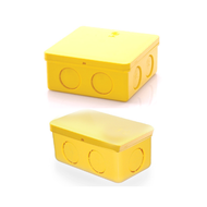 กล่องพักสายไฟ 2x4 4x4 สีขาวสีเหลือง (ABCO)