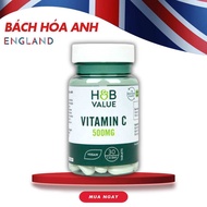 [HÀNG CHUẨN ANH] Viên uống Value Vitamin C 500mg 30 Viên Holland & Barrett - Giúp tăng đề kháng sáng