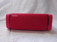 9成新 索尼 SRS-XB33 防水防塵 藍芽音響 紅色 附贈訂製提袋