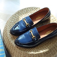 【英倫樂福風】 時尚霧金釦女鞋。藍寶堅尼