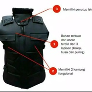 Rompi Motor Anti Angin dan Air jaket Touring Pelindung dada