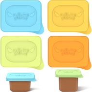 Baby Food Lids Compatible with Gerber Food Containers, BPA Free Silicone Baby Food Containers Lids f
