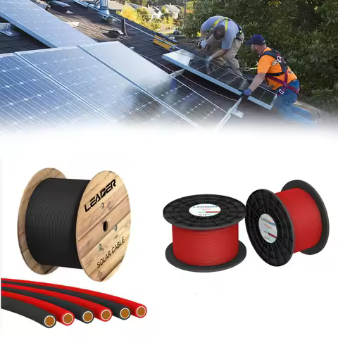 100M/Roll CE TUV Approved Single Core 6mm Solar Wire H1Z2Z2-K DC Solar Cable IEC62930 PV Wire EN5061