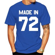 T Shirt Made In '72 - Mens- 13 Colours - 44th Birthday - Present - Gift -1972 PrintMens Short Sleeve