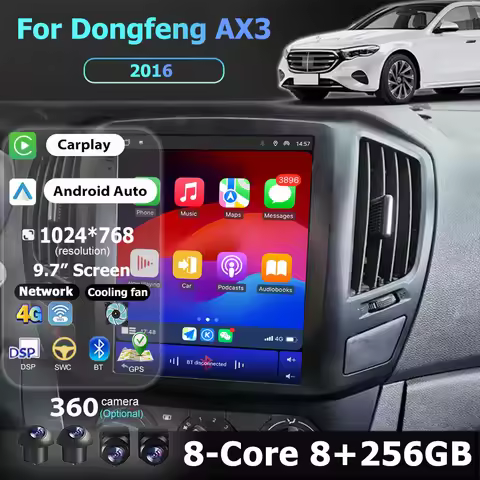 Android 16 Wireless Carplay For Dongfeng AX3 2016 Car Radio Multimedia Video player Stereo Navigatio