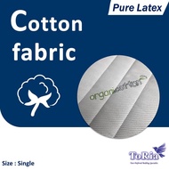 TORIA 100% Pure Latex Mattress Topper / Natural Latex / Latex Topper / Mattress Topper / Bamboo Fibre Fabric / Made in Malaysia