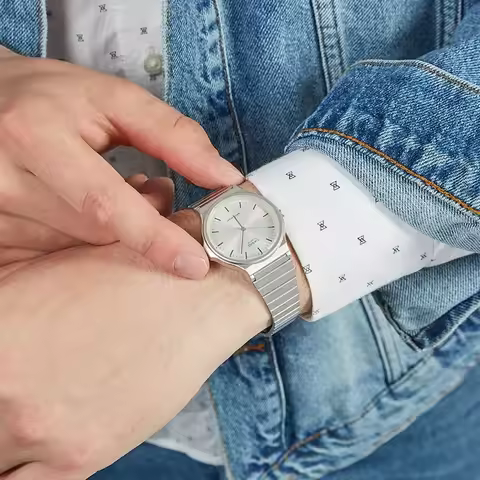 CASIO MQ-24D-7E Waterproof Pointer Quartz Watch Lightweight Simple Steel Strap Couple Matching Fashi