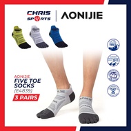 Aonijie Five Finger Socks Running Socks (3prs/set) Sports Socks