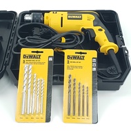 สว่านไฟฟ้ากระแทกได้ กำลัง 650W เจาะได้ถึง 13mm ขนาดหัวจับดอก 1/2นิ้ว(4หุล) DEWALT รุ่น DWD024K-B1 (ร