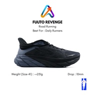 910 Nineten Fuuto Revenge Tripple-Black Daily Running Shoes, Training