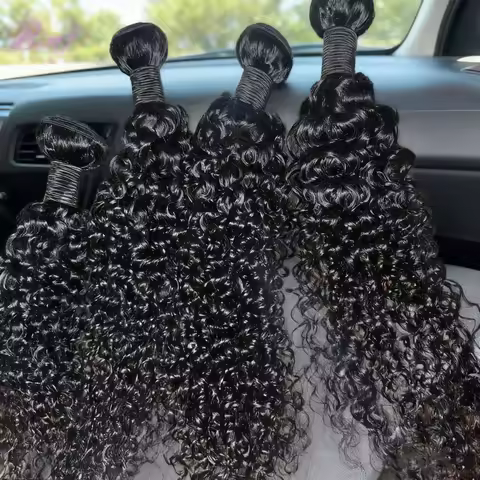 3C 4A Kinky Curly Hair Bundles Virgin Human Hair Burmese Vietnamese Raw Human Hair Extensions Wholes