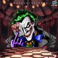 Car Sticker Dark Knight j0ker Clown Character Reflective Block Scratch Car Sticker Rear Decoration W