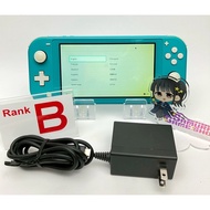 Nintendo Switch Lite Turquoise Blue Console B Rank & AC Adapter 1Day Ship 1346