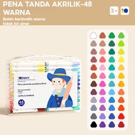 Acrylic Marker Pen Kid Colored Marker Pen Student Painting Pen Waterproof Quick Drying Marker Pen