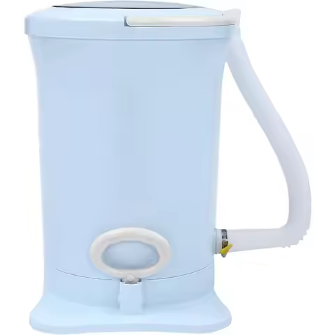 3.17Gal Portable Manual Clothes Dryer Non Electric Foot Powered Compact Mini Laundry Spin Dryer Mach