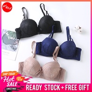 KM Women Niki Lace Size 34-38 Bra Women Wired Steel Ring CUP B Women Bra Cotton Lace Design Braset L