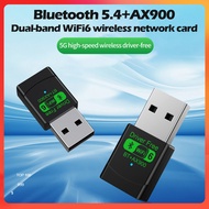 WiFi 6 Adapter AX900 Bluetooth 5.3 USB - 2.4G/5GHz Plug&Play For PC/Laptop Win10/11