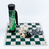 Outdoor Travel Portable Chess Set Barrel Child Gift Folding Chessboard Plastic Chess Pieces Family Board Games Kids Chess Set Gift