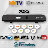 MyTv Decoder Original SIRIM & MCMC DVBT2 MyTv Dekoder HDMI RCA 1080p FHD Tv Decoder Receiver Antena 
